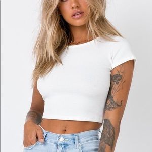 Princess Polly Classic Ribbed Tee